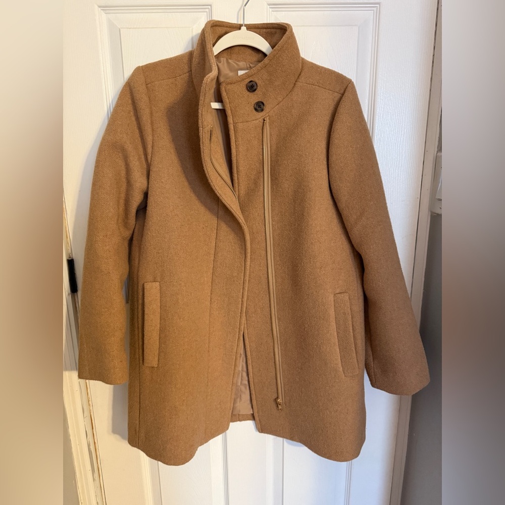 J. Crew Women's Tan Pea Coat